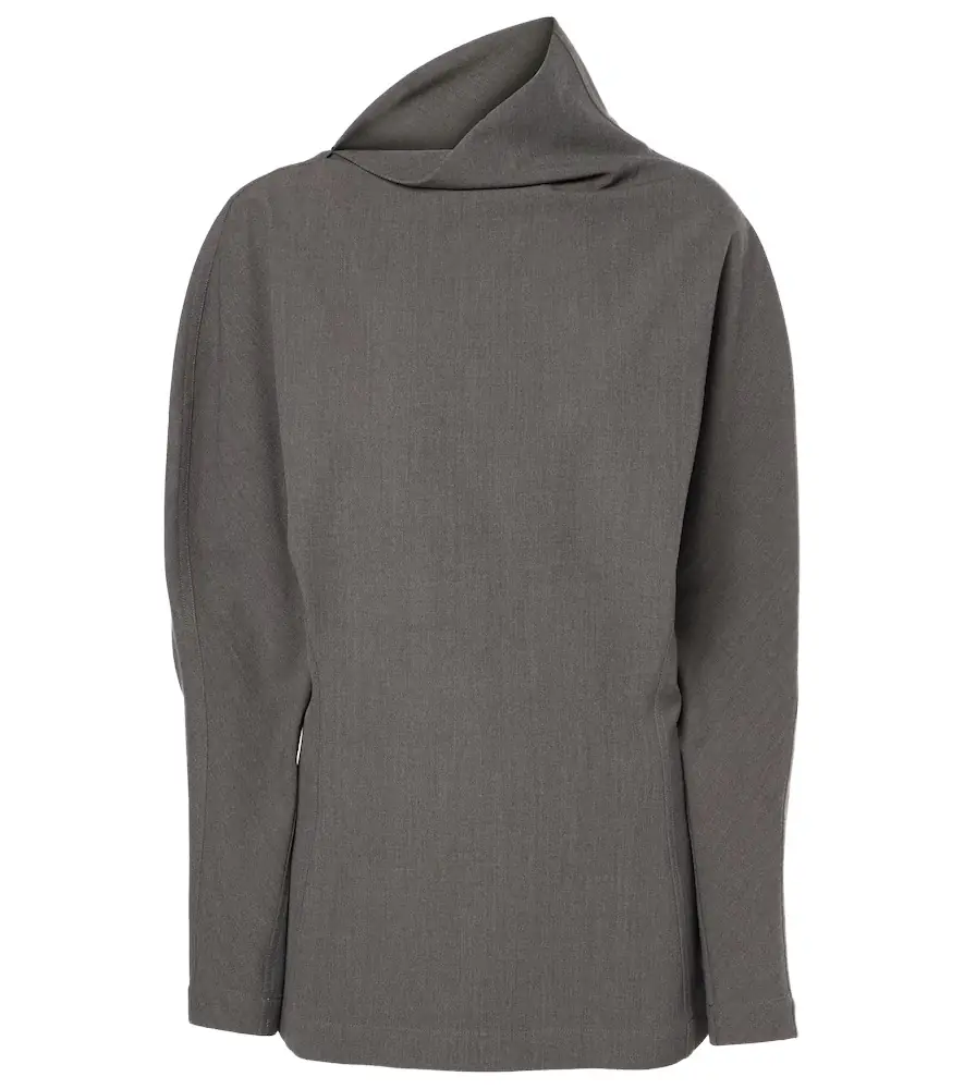 Bottega Veneta Draped wool-blend top - Women's Clothing