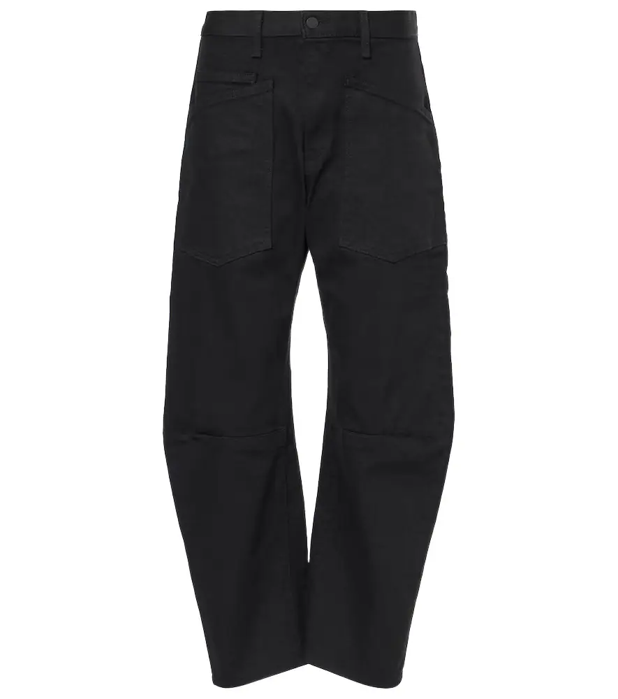 Nili Lotan Shon high-rise barrel-leg jeans