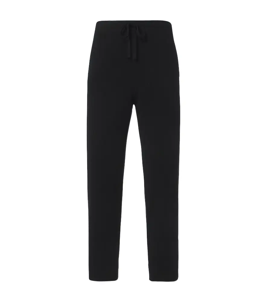 God's True Cashmere Knitted cashmere straight pants