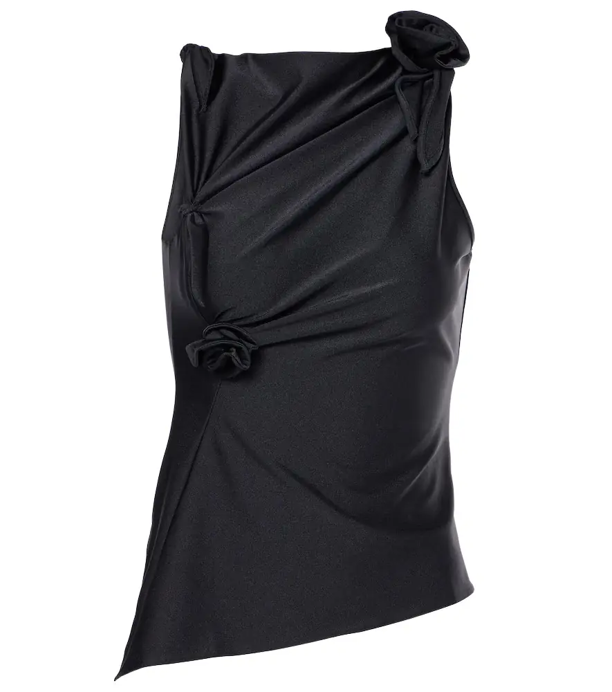 Coperni Floral-appliqué asymmetric top