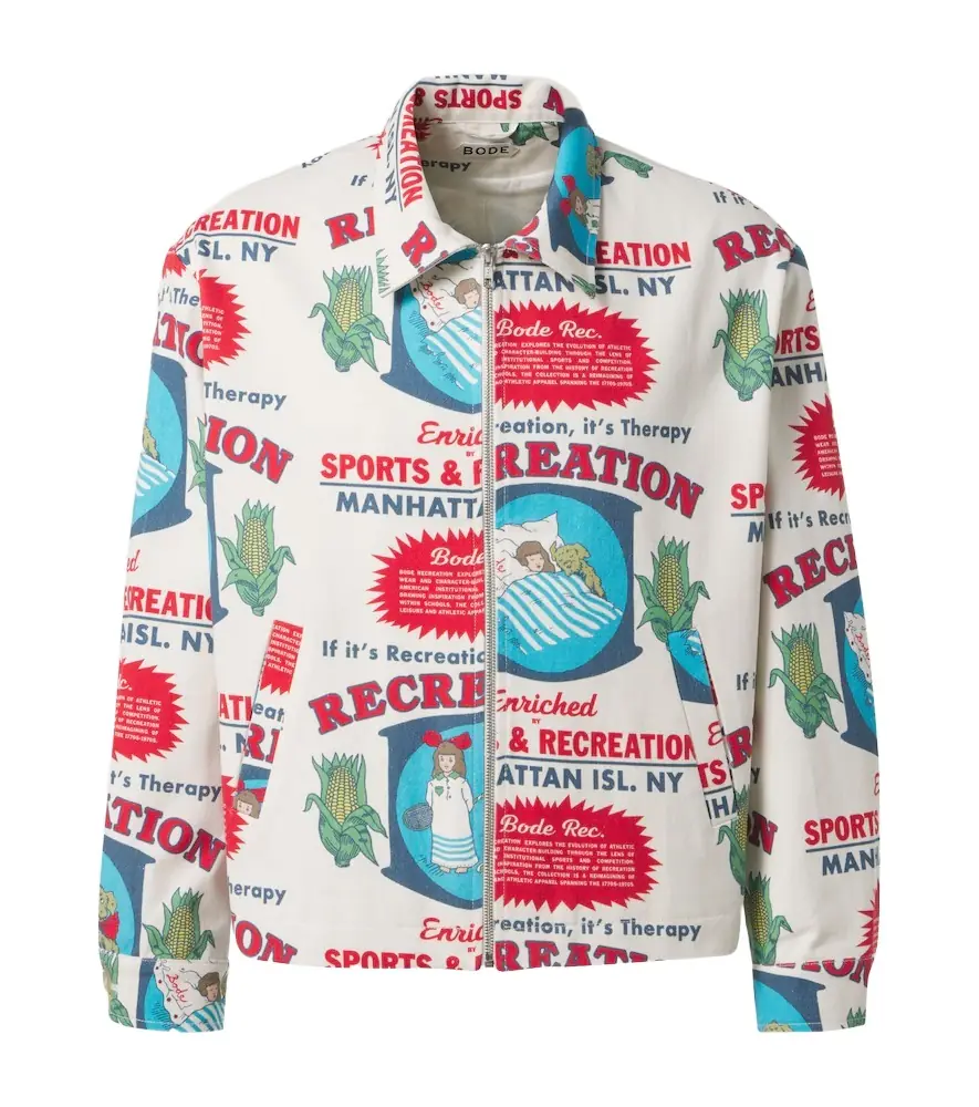 Bode Enrichment printed cotton jacket