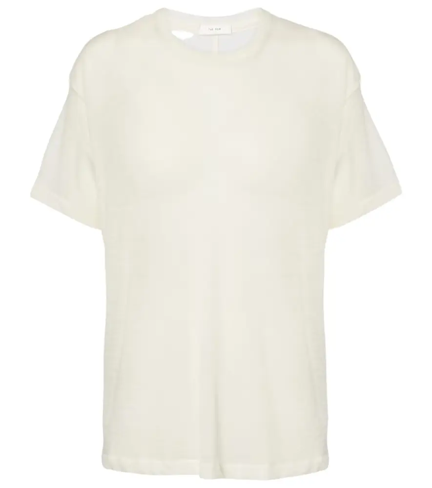 The Row Lila cashmere jersey top