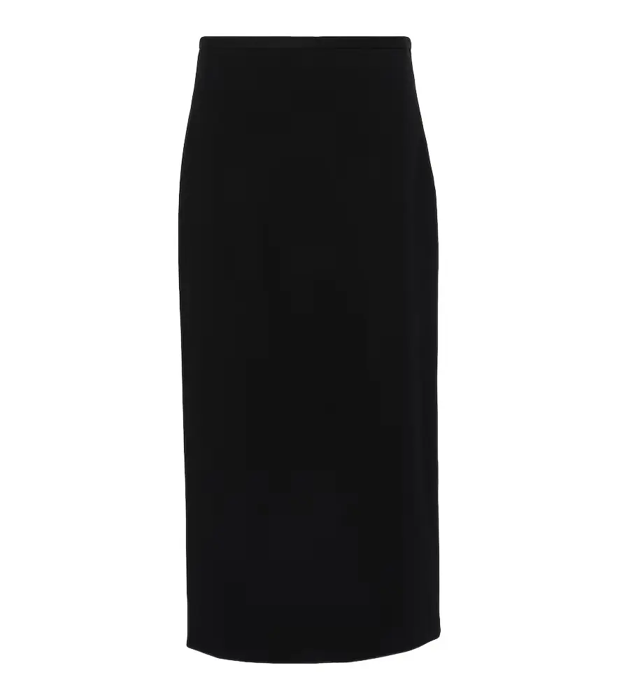 The Row Matias wool-blend midi skirt