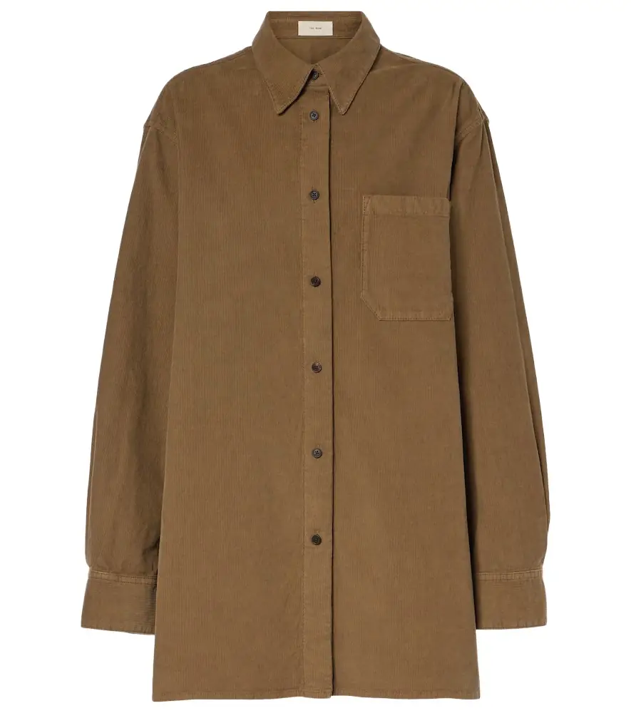 The Row Idro cotton corduroy shirt