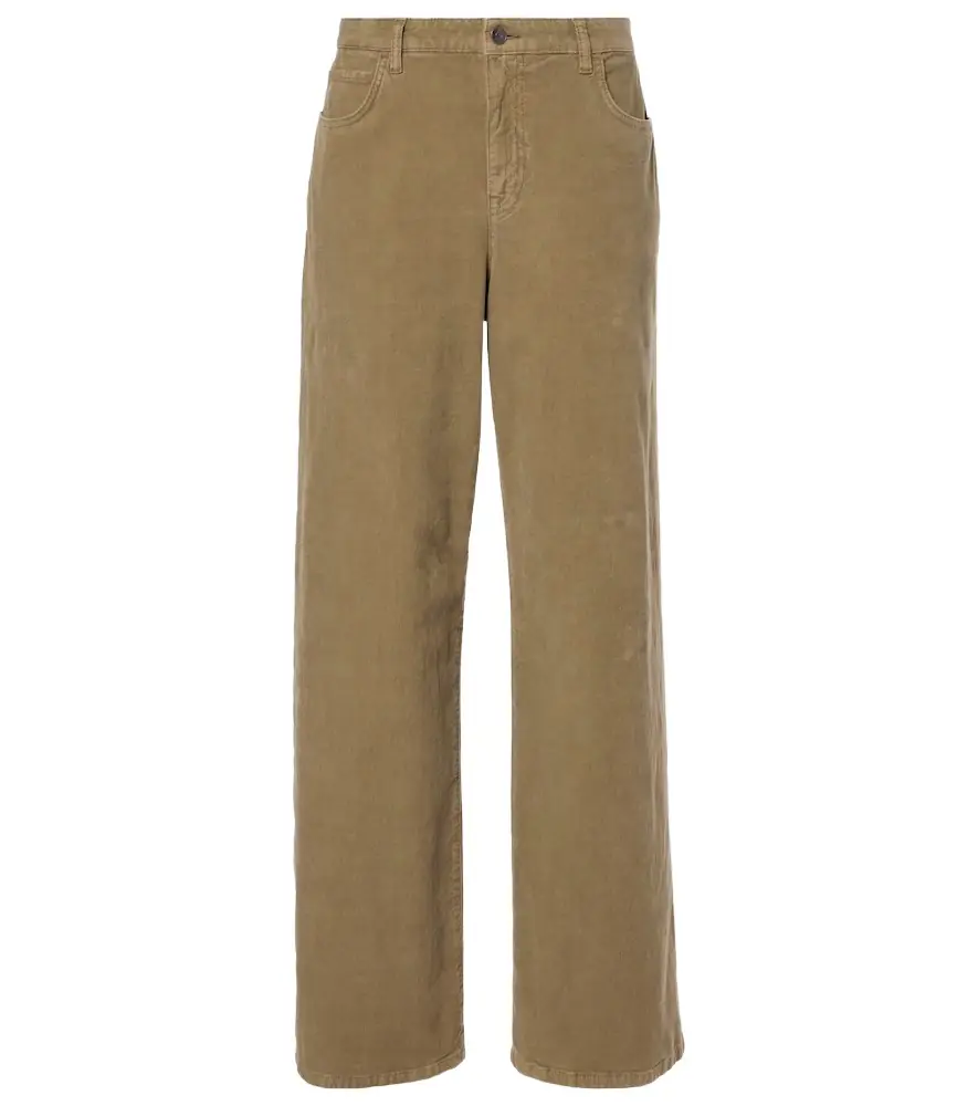 The Row Eglitta cotton corduroy wide-leg pants