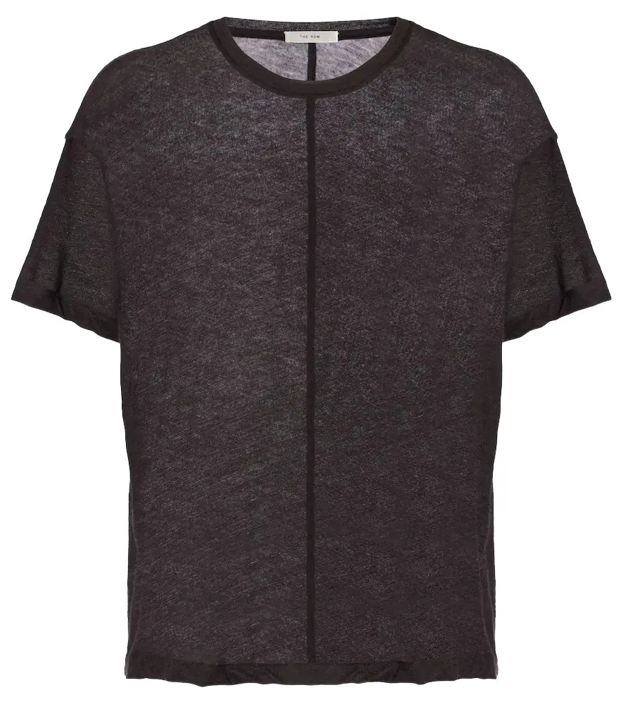The Row Lila cashmere jersey top