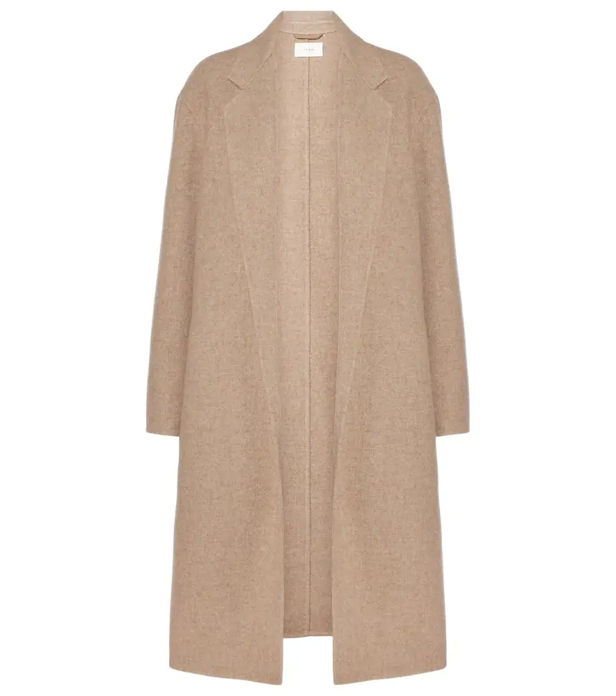 The Row Fedra cashmere and cotton coat