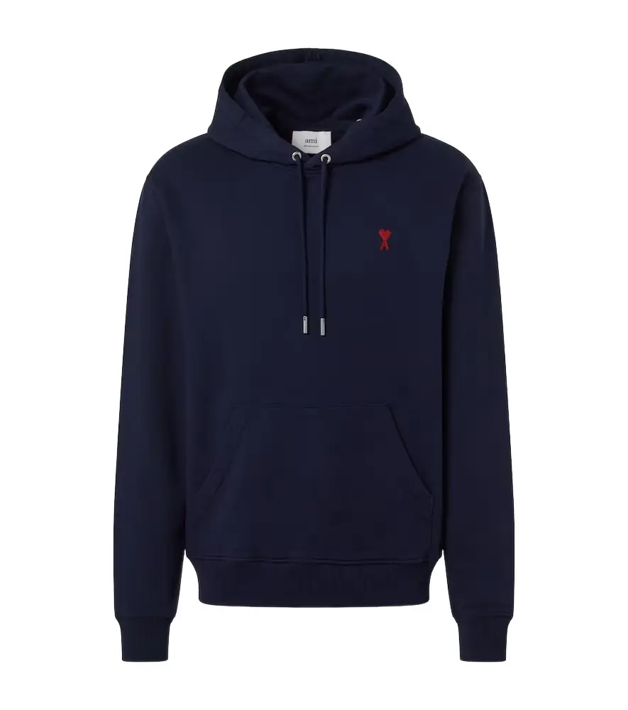 Ami Paris Ami De Caur cotton fleece hoodie