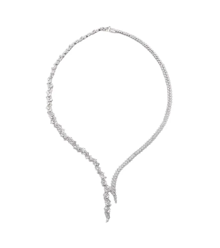 Yeprem Y-Couture 18kt white gold necklace with diamonds