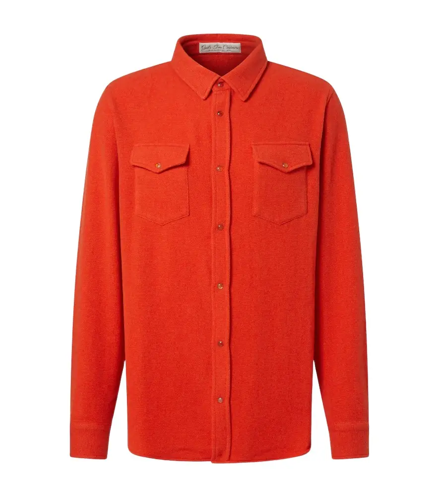 God's True Cashmere Fire cashmere shirt