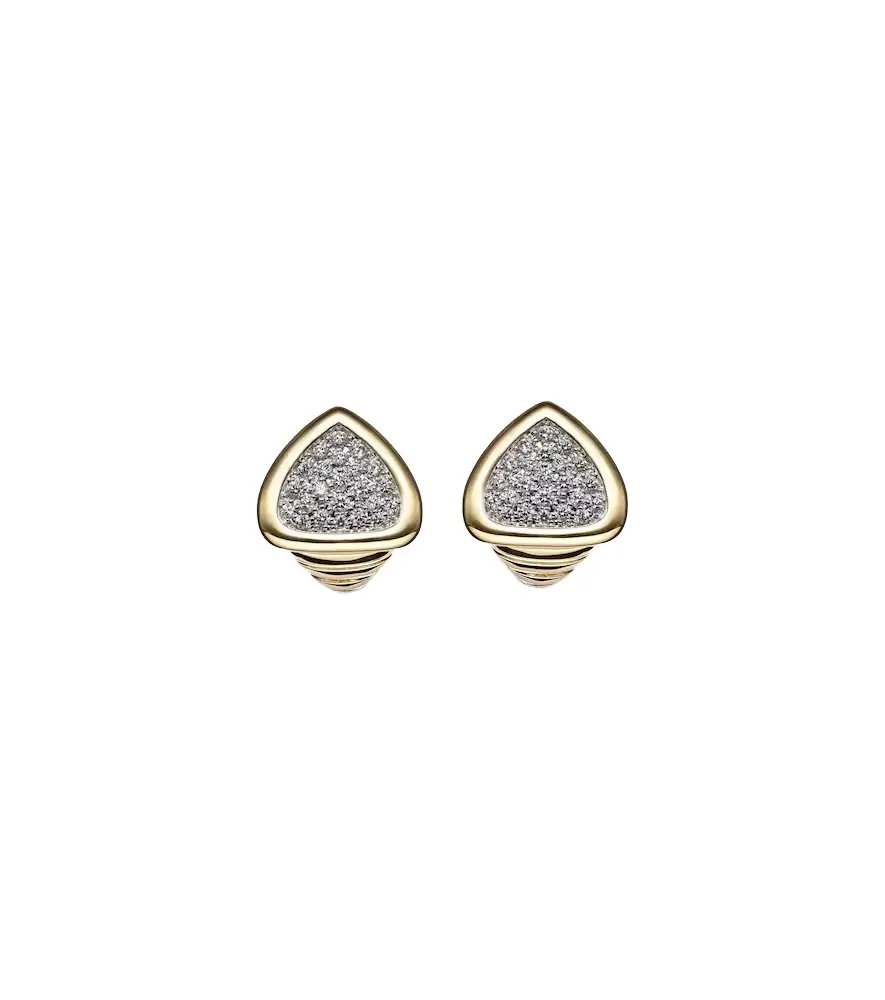 Marina B Trisola 18kt gold earrings with diamonds