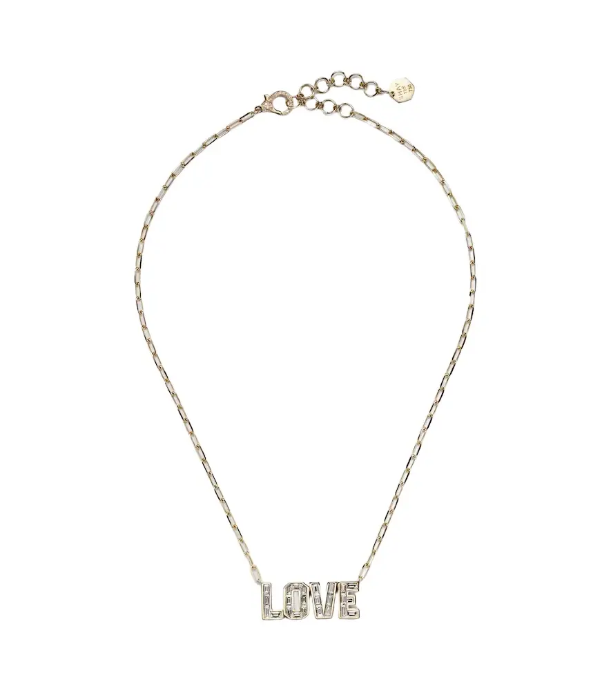 Shay Jewelry 18kt gold pendant necklace with diamonds