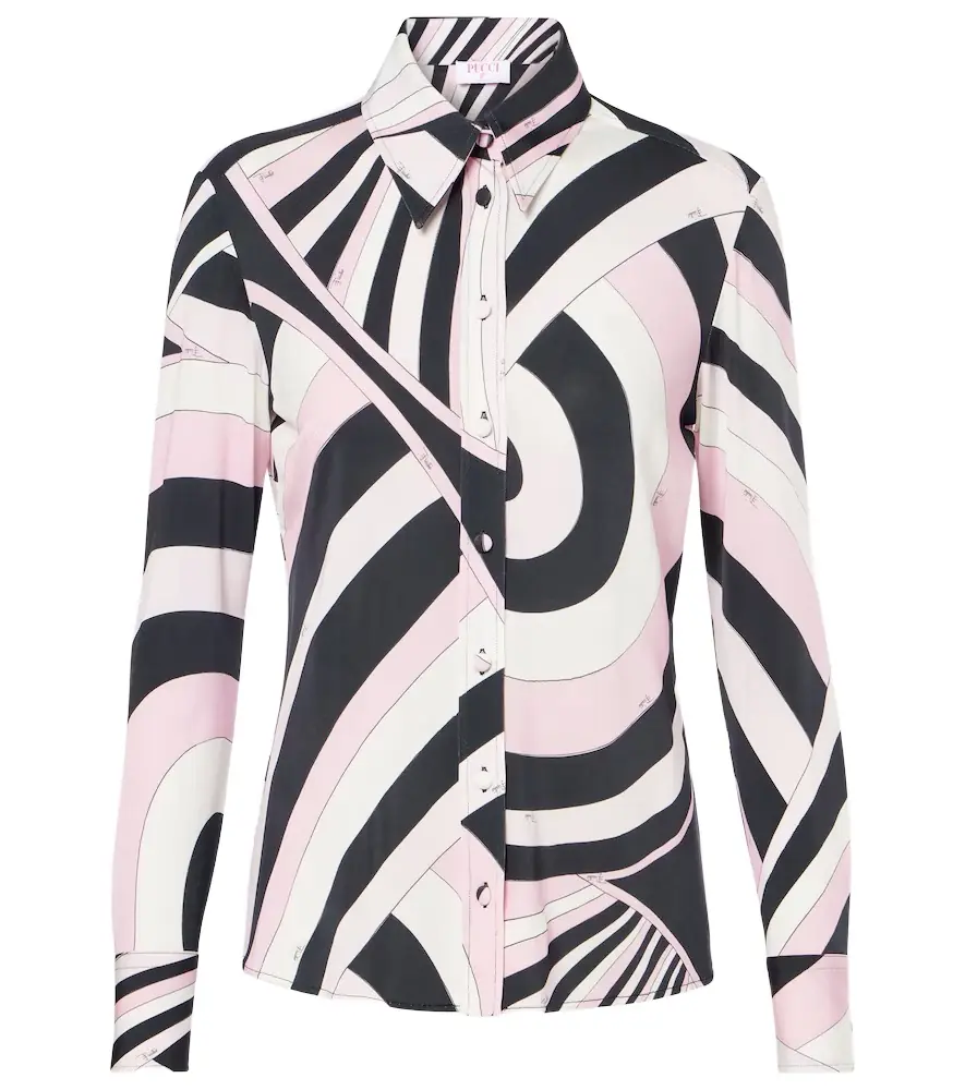 Pucci Iride jersey satin shirt