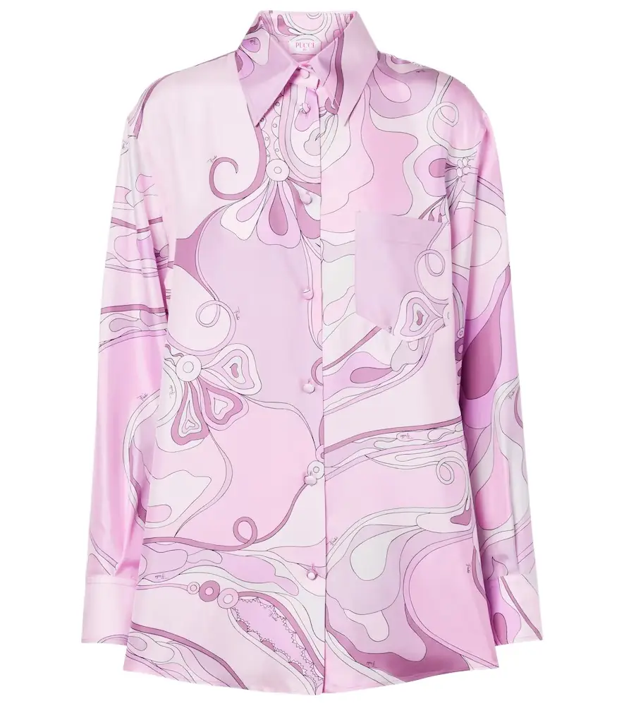 Pucci Orchidee silk twill shirt