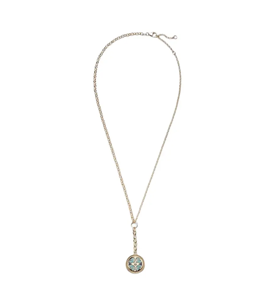 FoundRae Reverie 18kt gold pendant necklace with diamonds