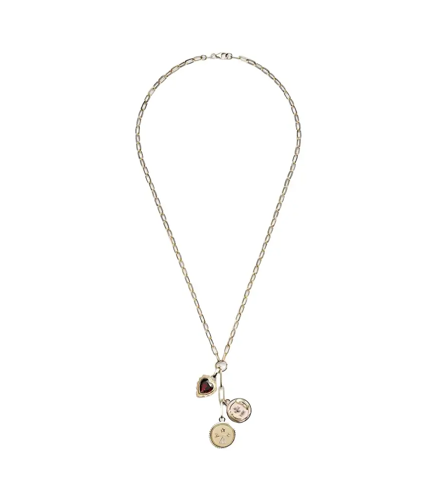 FoundRae Love, Dream & Vivacity 18kt gold necklace with diamonds