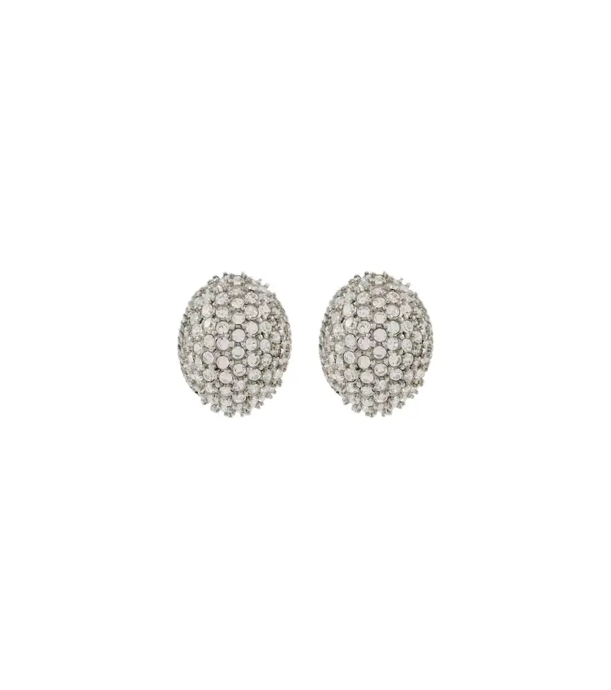 Jennifer Behr Tinsel crystal-embellished earrings