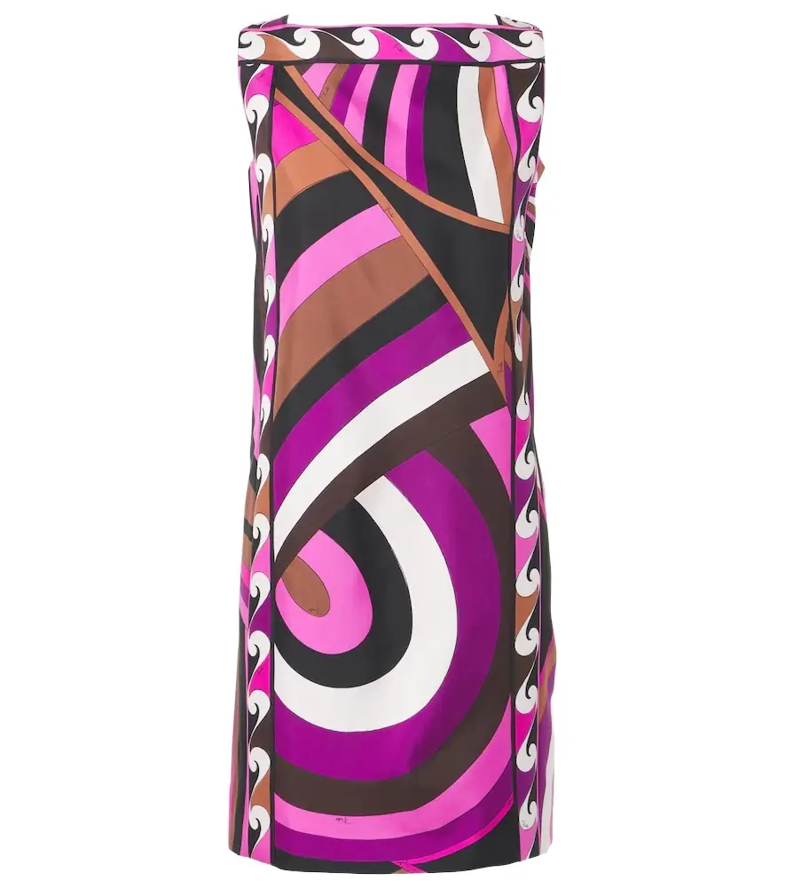 Pucci Iride silk twill minidress