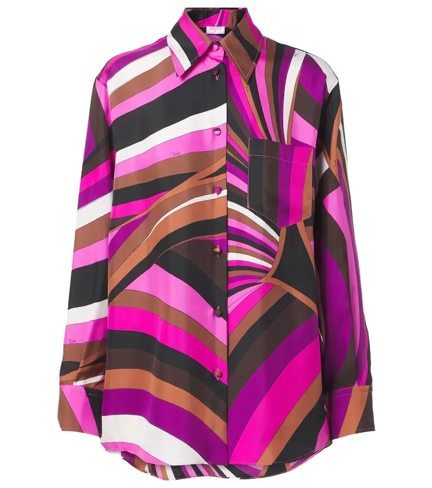 Pucci Iride silk twill shirt