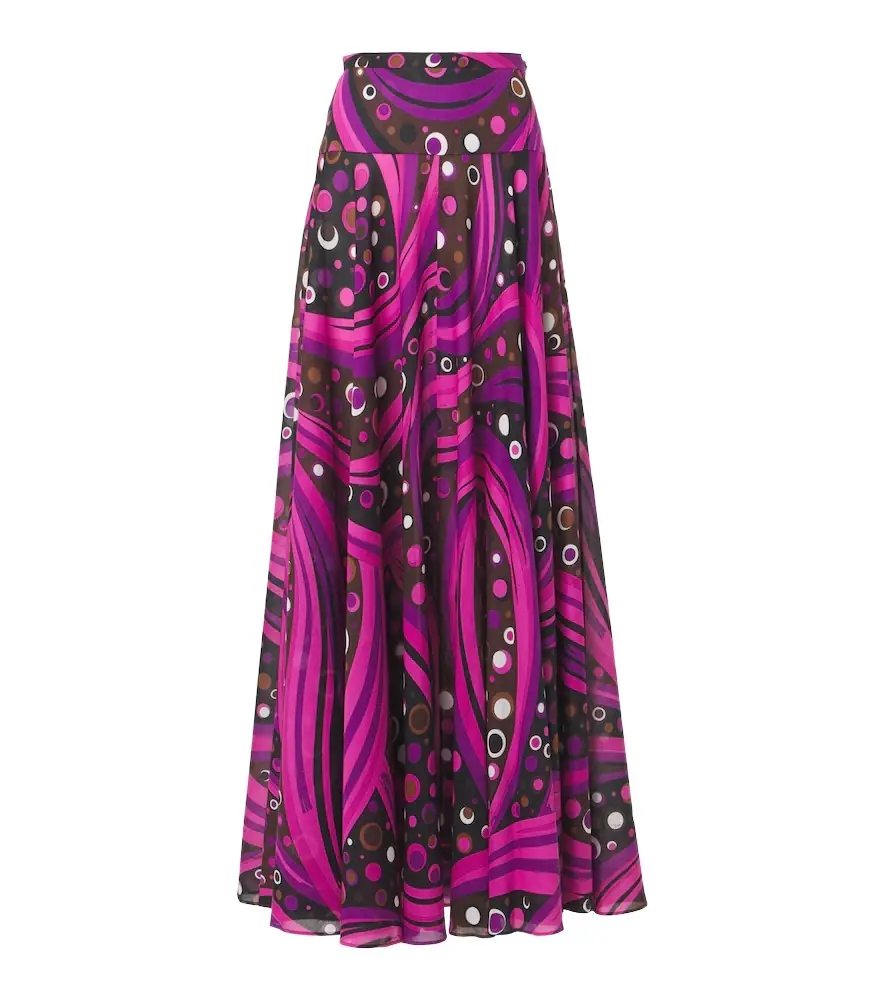 Pucci Fontane cotton muslin maxi skirt