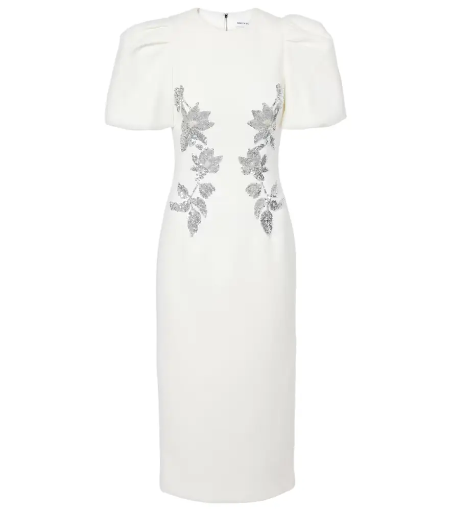 Rebecca Vallance Bridal Lucilla embellished midi dress