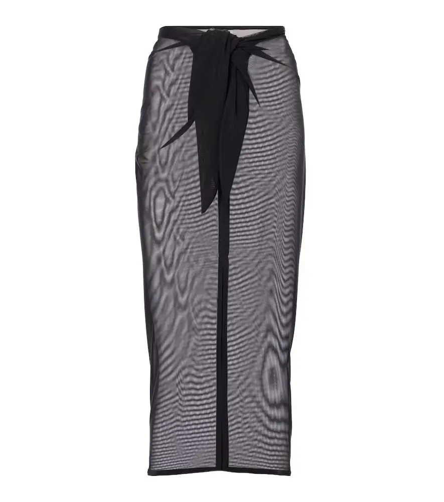 Karla Colletto Mesh beach cover-up