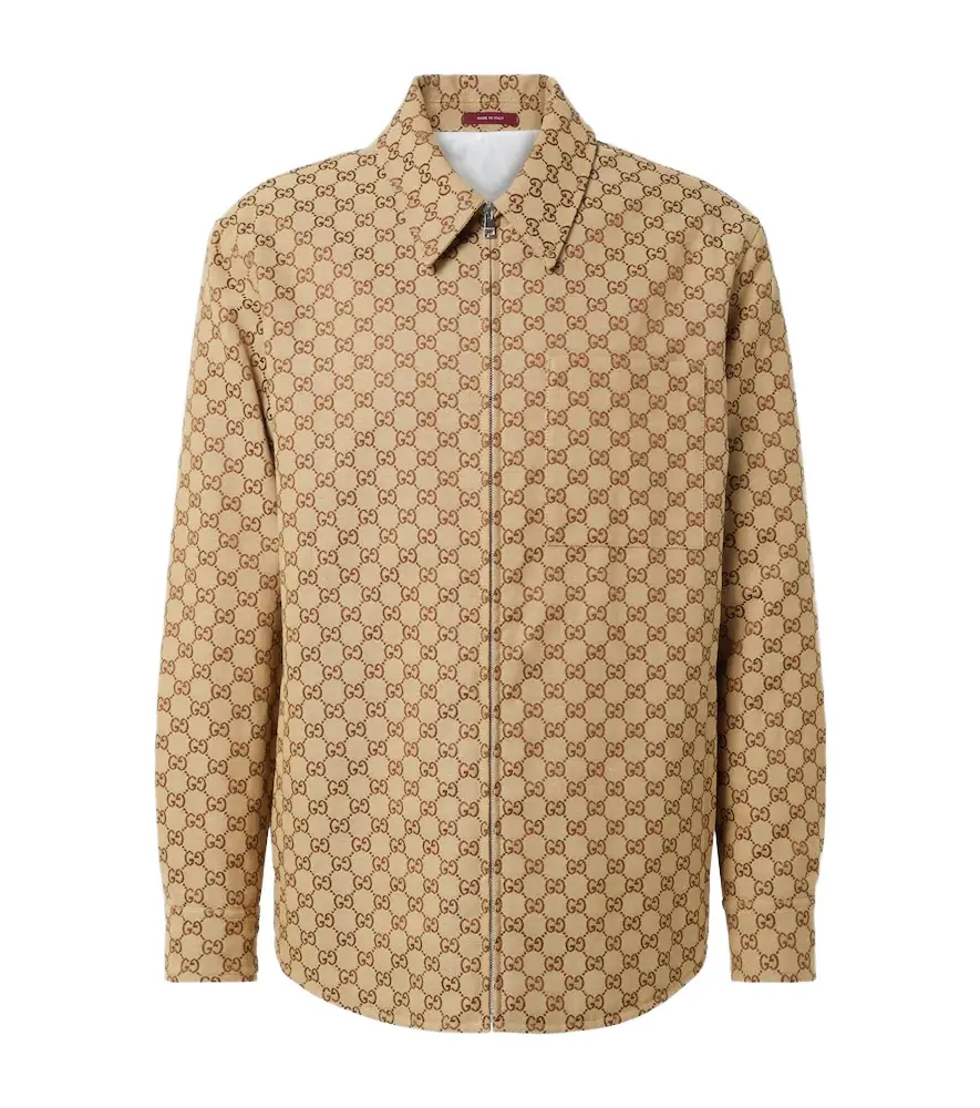 Gucci GG canvas cotton-blend overshirt