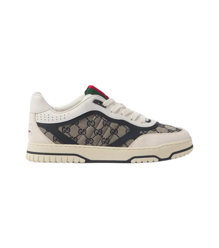 Gucci Re-Web leather sneakers