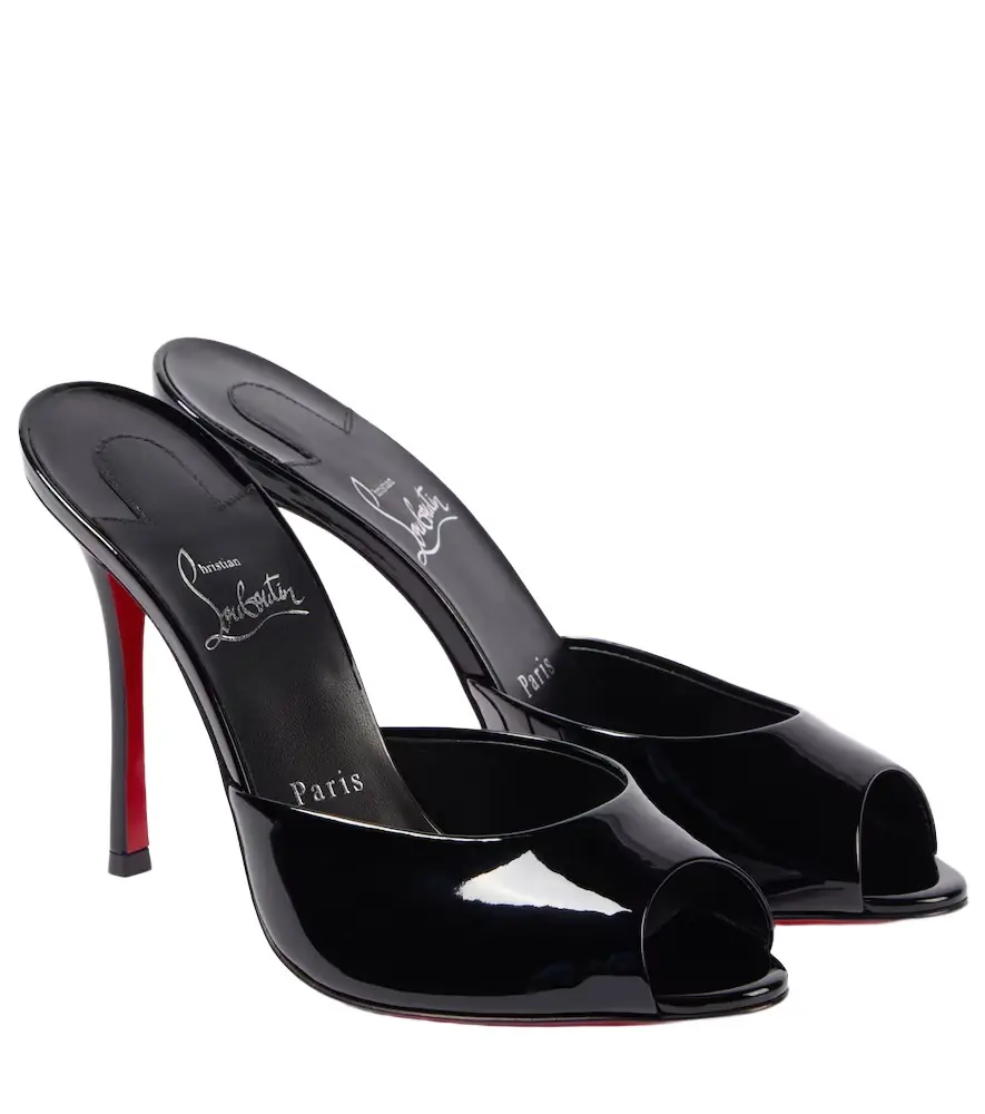 Christian Louboutin Me Dolly 100 patent leather mules