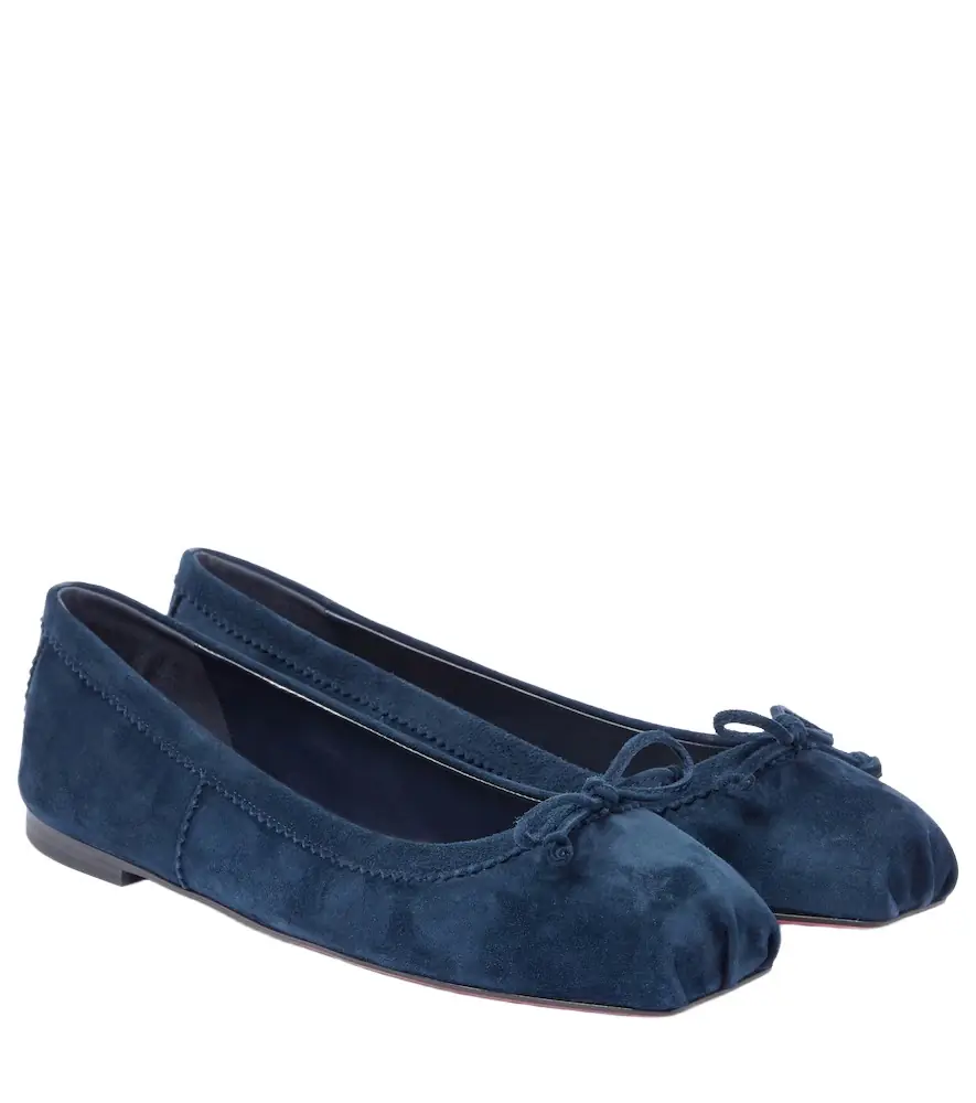 Christian Louboutin Mamadrague suede ballet flats
