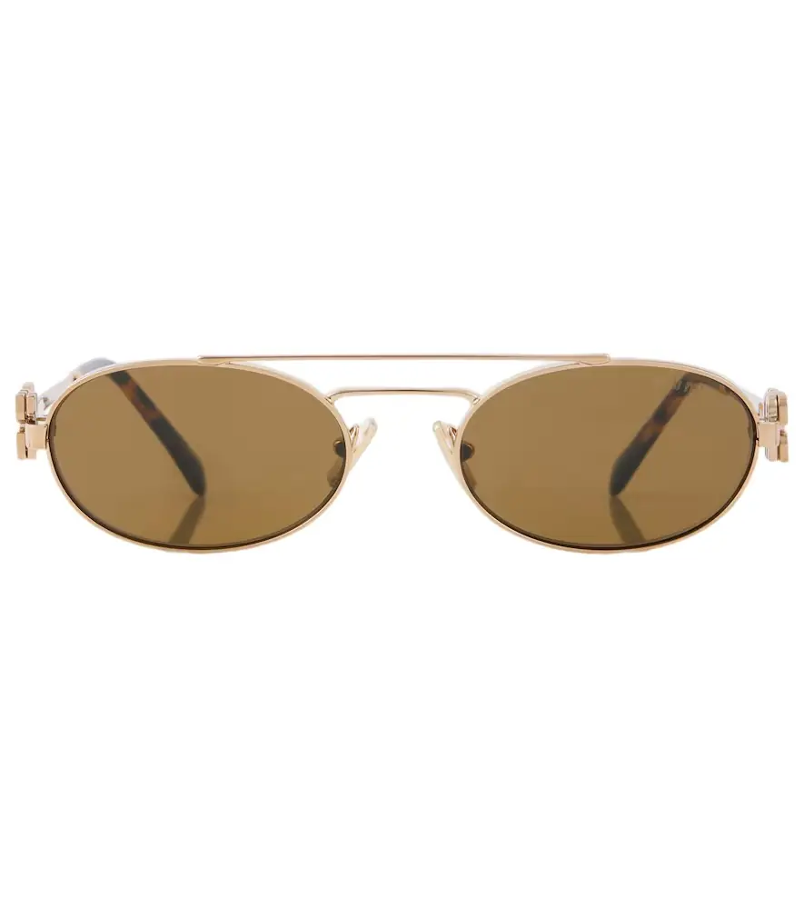 Miu Miu Logo oval sunglasses