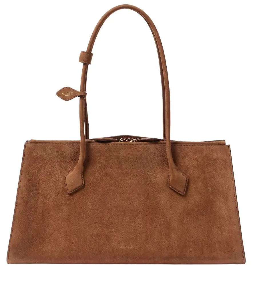Alaia Alaïa Le Teckel suede tote bag