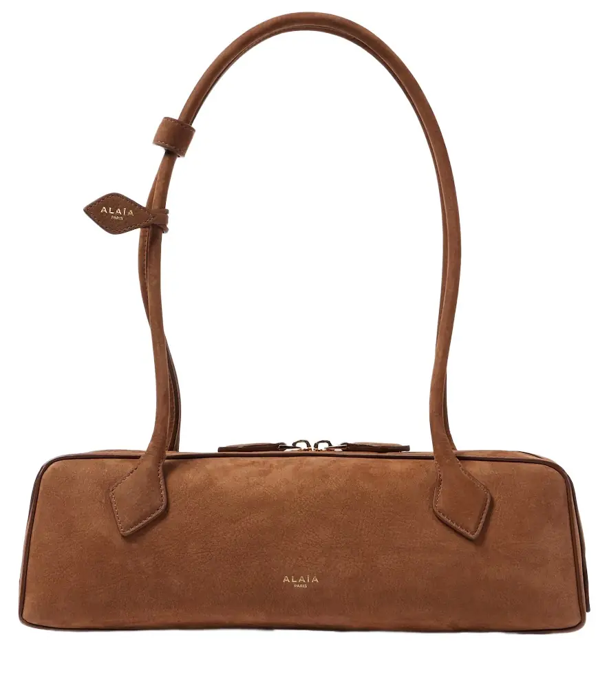 Alaia Alaïa Le Teckel Medium suede shoulder bag