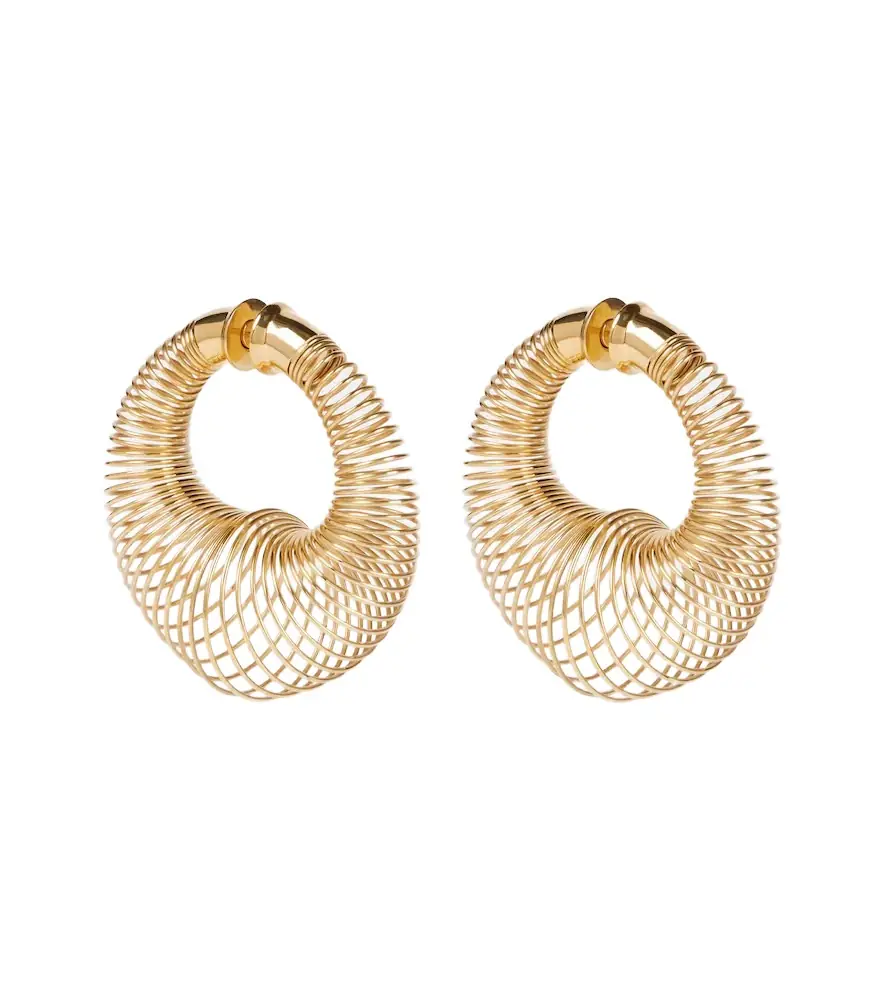 Alaia Alaïa Spiral hoop earrings