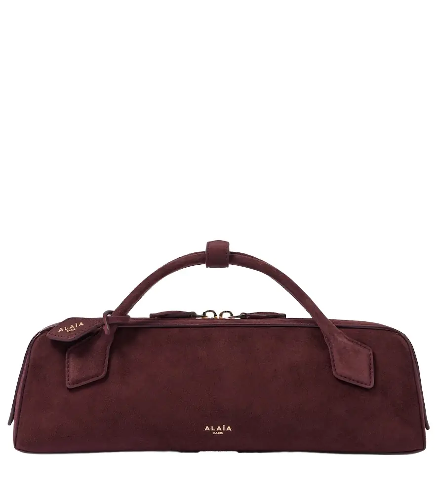 Alaia Alaïa Le Teckel suede clutch