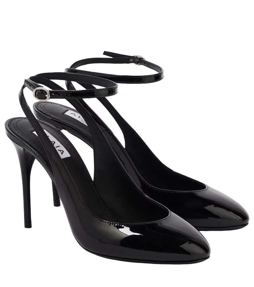 Alaia Alaïa Décolleté 90 patent leather pumps