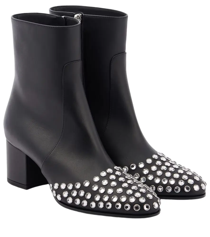 Alaia Alaïa 60 embellished leather ankle boots