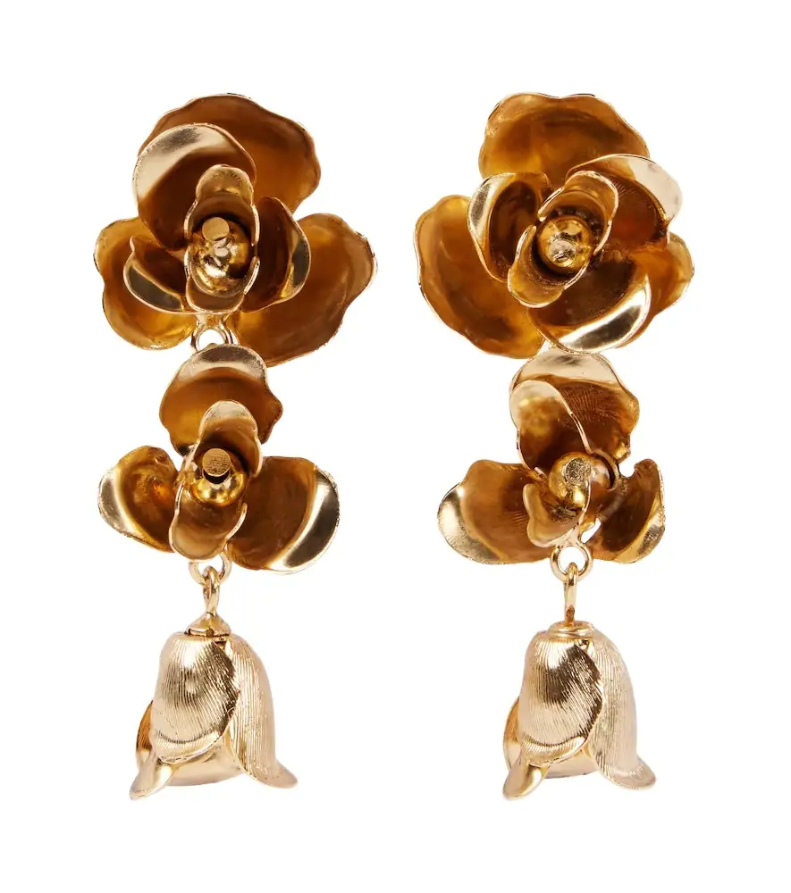 Jennifer Behr Amyrin Small gold-plated drop earrings