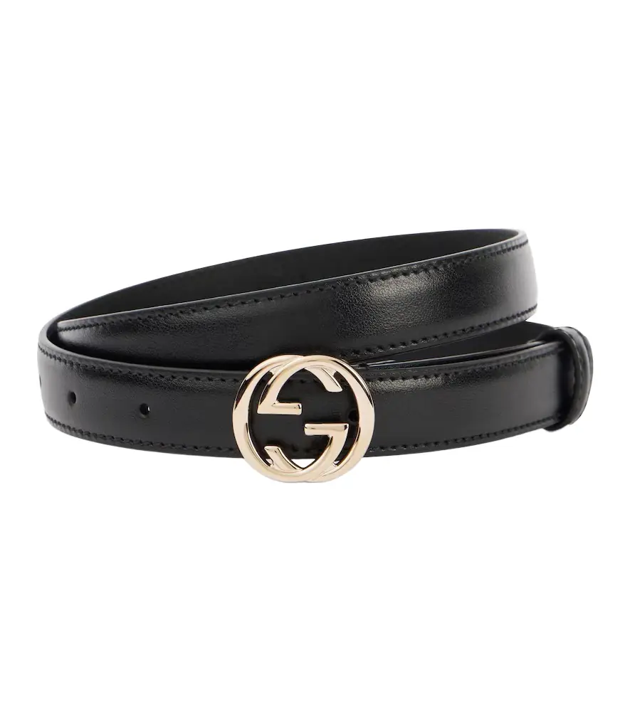 Gucci Interlocking G leather belt - Women's Accessories