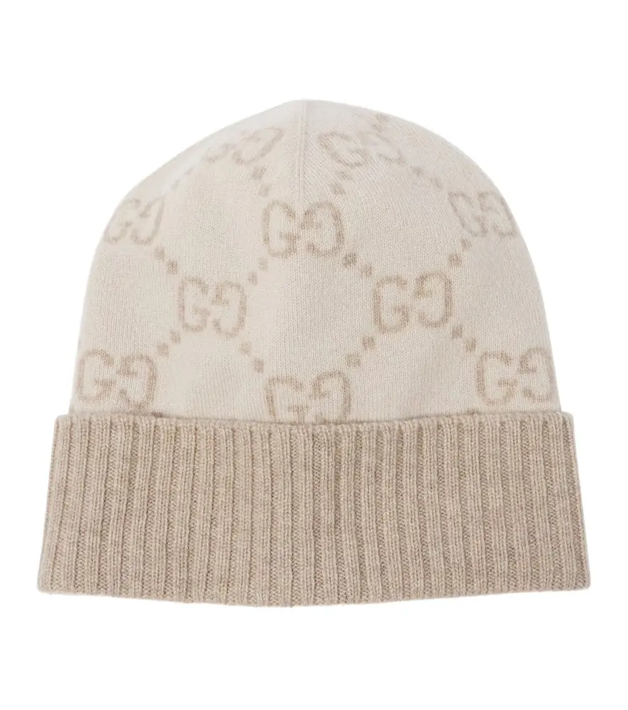 Gucci GG cashmere jacquard beanie