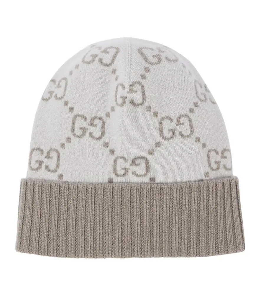 Gucci GG cashmere jacquard beanie