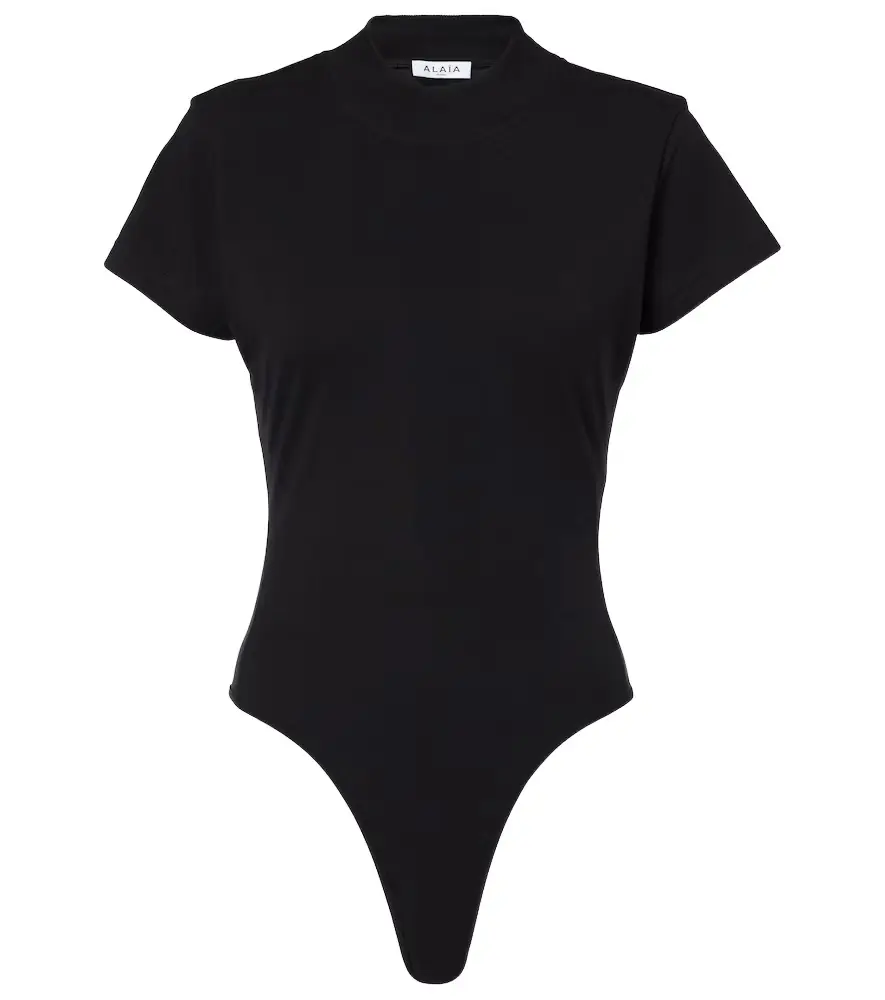 Alaia Alaïa Cotton-blend bodysuit