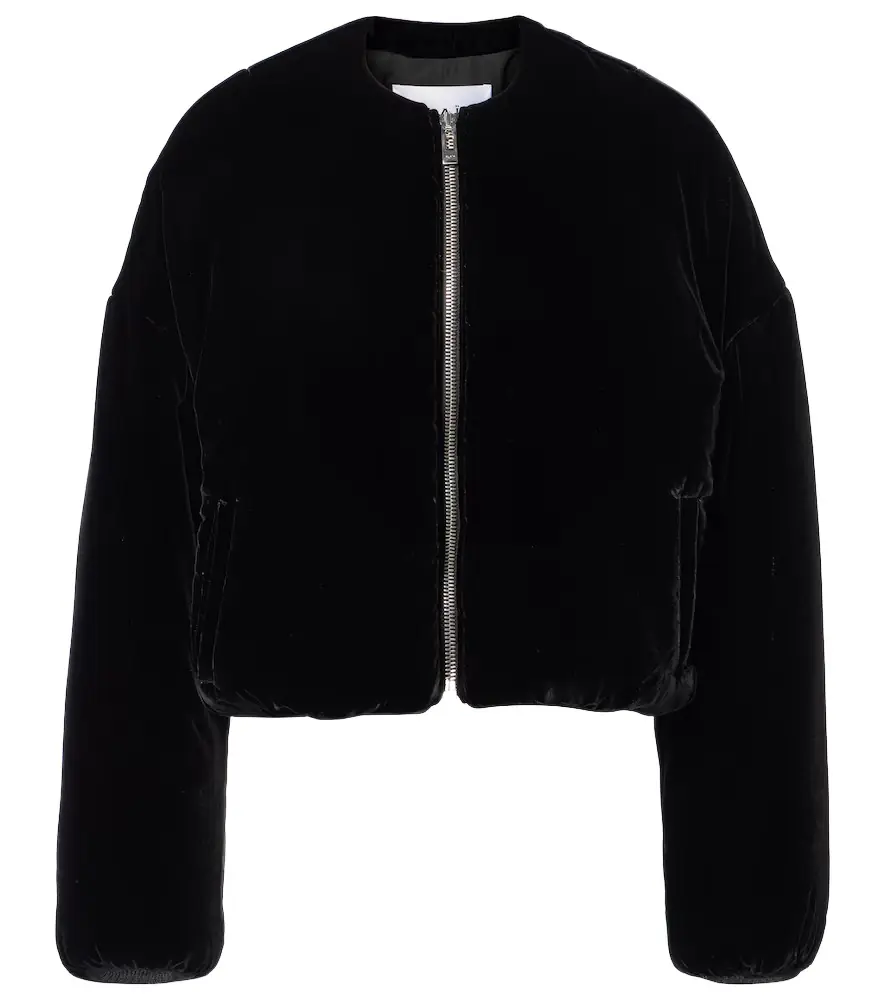 Alaia Alaïa Velvet bomber jacket