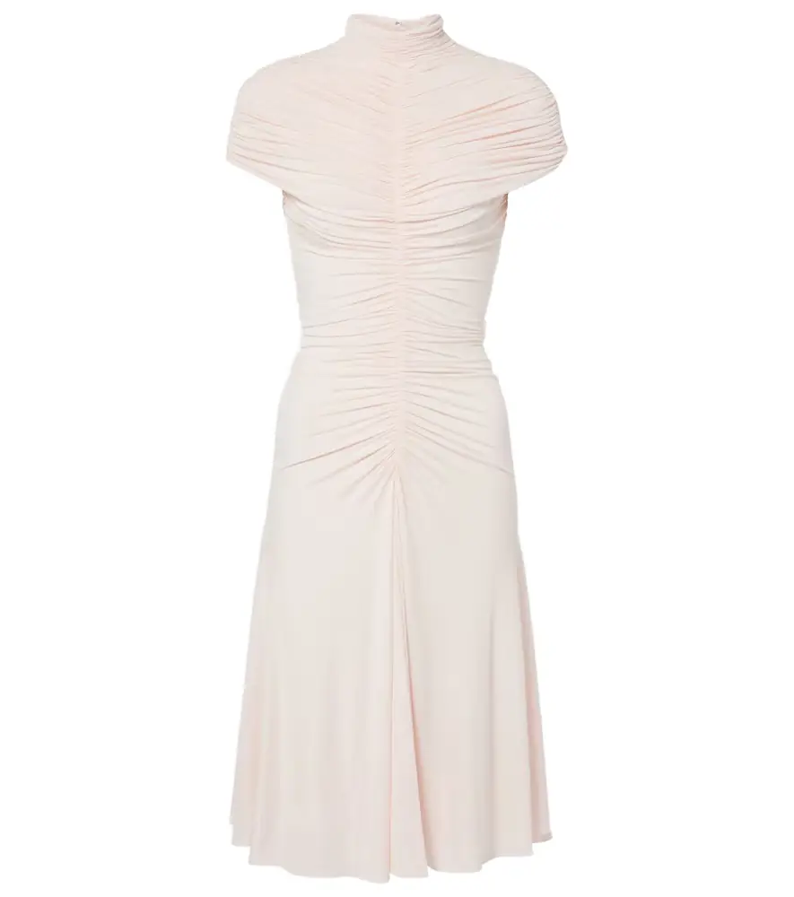 Alaia Alaïa Ruched jersey midi dress