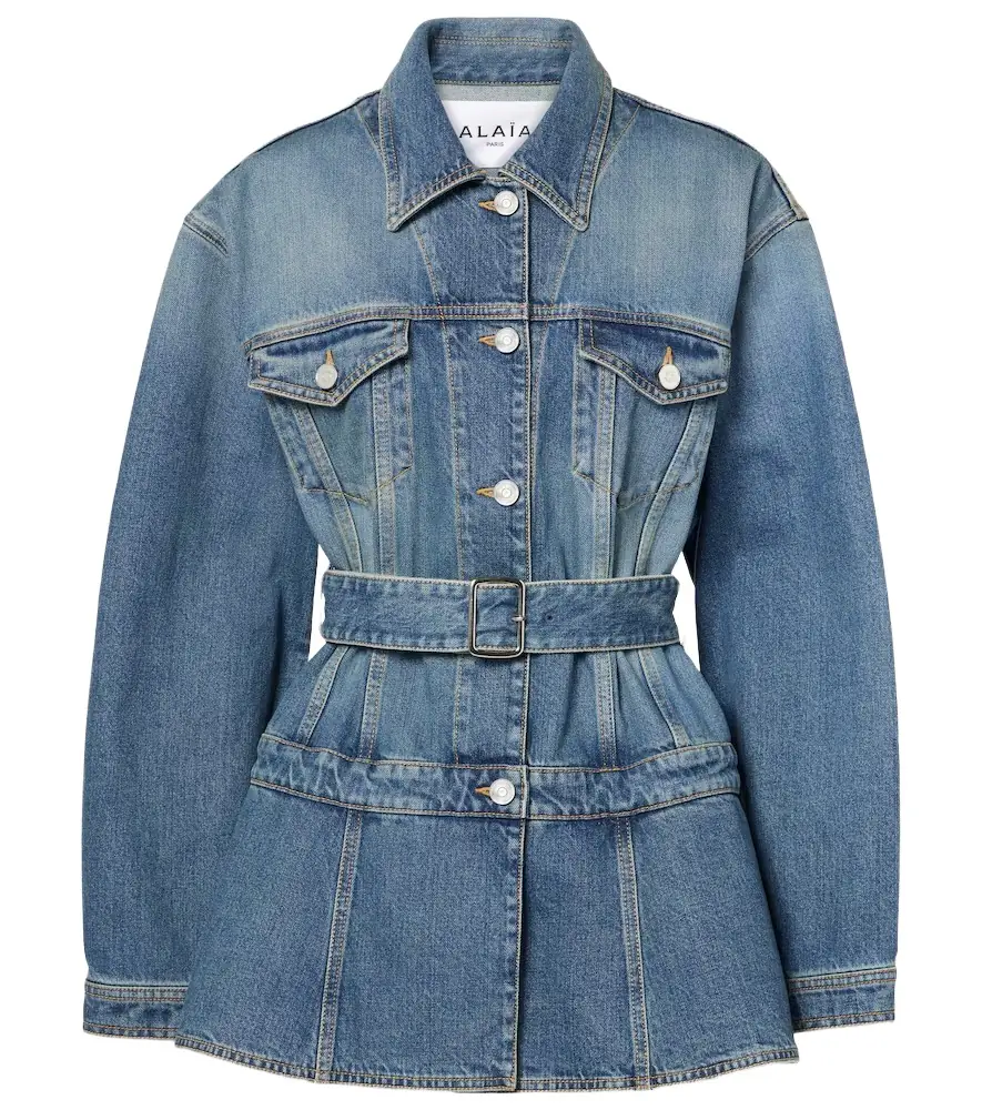 Alaia Alaïa Peplum denim jacket