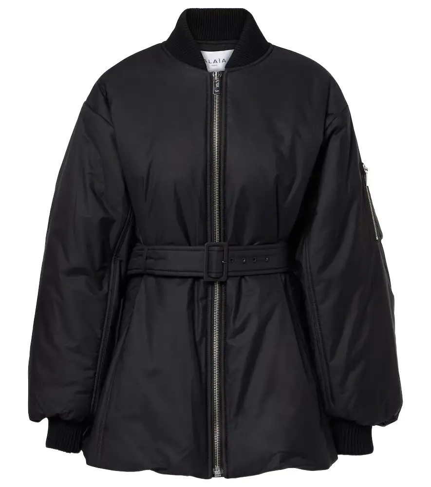 Alaia Alaïa Belted cotton-blend jacket