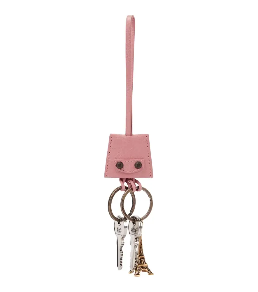 Balenciaga Le City Eiffel leather bag charm