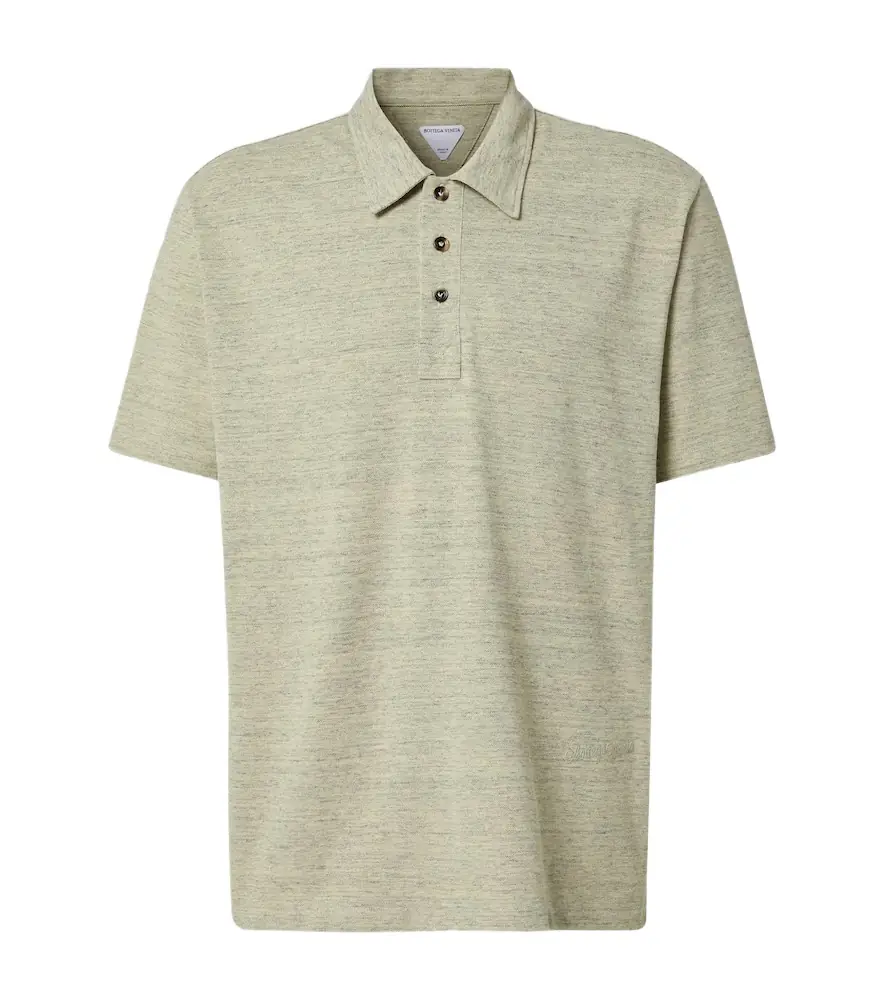Bottega Veneta Chine cotton piqué polo shirt