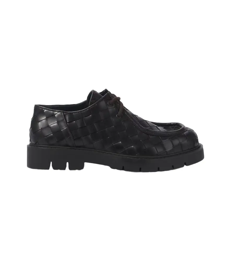Bottega Veneta Haddock Intrecciato leather Derby shoes