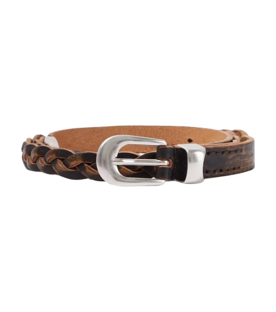 Our Legacy 20mm braided leather belt